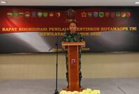 Asops Panglima TNI Buka Acara Penilaian Rentinkon Tahun 2025 Kotamaops TNI