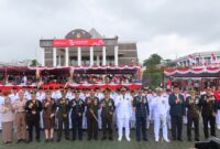 Komandan Kodim 1710/Mimika Laksanakan Upacara Peringatan HUT Ke-79 Republik Indonesia