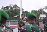 Pimpin Apel Pagi, Dandim 1710/Mimika Tekankan Kembali Kepada Prajurit dan PNS Jauhi Segala Bentuk Perjudian