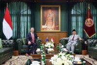 Menhan Prabowo Tanda Tangani Perjanjian Kerja Sama Pertahanan RI-Australia di Akmil Magelang