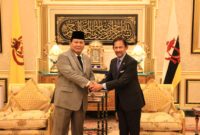Menhan Prabowo Temui Sultan Hassanal Bolkiah di Istana Nurul Iman, Bahas Kerja Sama Pertahanan