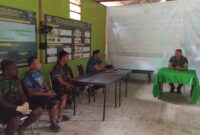 Tanggung Jawab Dansatgas, Dandim 1805/Raja Ampat Berikan Arahan Dan Motivasi Anggota Satgas TMMD Ke-122 Kodim 1805/Raja Ampat