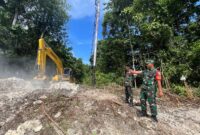 Dandim Raja Ampat Tinjau Pelaksanaan TMMD, Cek Perkembangan Pembangunan