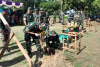 Kunjungan Kerja Aslog Kasad di TMMD Ke-122 Kodim 1704/Mappi