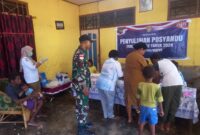 Peduli Terhadap Generasi Penerus, Satgas TMMD Ke-122 Kodim 1704/Mappi Gelar Penyuluhan Posyandu