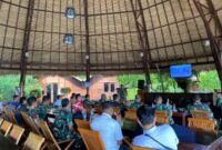 Dandim 1805/Raja Ampat Paparkan Hasil Capaian Pelaksanaan Program TMMD Ke-122 Kepada Kasdam XVIII/Kasuari