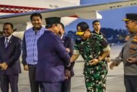 Panglima TNI Sambut Kedatangan Presiden RI Usai Kunjungan Kerja Luar Negeri