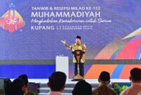 Panglima TNI Dampingi Presiden RI Hadiri Pembukaan Tanwir Dan Resepsi Milad Ke-112 Muhammadiyah