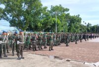 Jaga Situasi Kamtibmas Tetap Kondusif Jelang Perayaan Natal dan Tahun Baru, Kodim 1710/Mimika Laksanakan Apel Gelar Pasukan dan Pengamanan Ibadah Natal