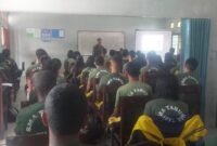 Gelar Sosialisasi Rekrutmen TNI AD, Danramil Timika Tegaskan Penerimaan TNI AD Gratis Tanpa Biaya