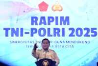 Panglima TNI dan Kapolri Dampingi Presiden RI Hadiri Rapim TNI-Polri 2025