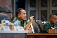 Panglima TNI Pimpin Rapat Vicon Perkembangan Situasi Di Wilayah Satgas TNI MONUSCO