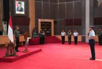 Kasum TNI Terima Laporan Korps Kenaikan Pangkat 32 Perwira Tinggi TNI
