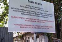 Kerja Sama Dengan Apartur Penegak Hukum Lakukan Pemaksaan Patok Plang Di Lahan Tanah Yang Tidak Di Kuasai