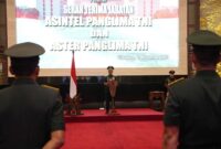 Kasum TNI Pimpin Sertijab Asintel Panglima TNI dan Aster Panglima TNI