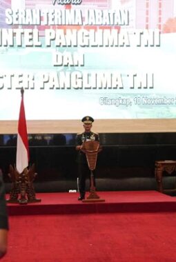 Kasum TNI Pimpin Sertijab Asintel Panglima TNI dan Aster Panglima TNI