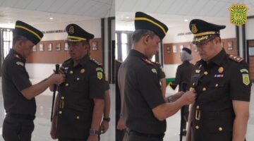 Kajati Kalbar Lantik Dan Ambil Sumpah Jabatan ASPEMA Dan Kajari Landak
